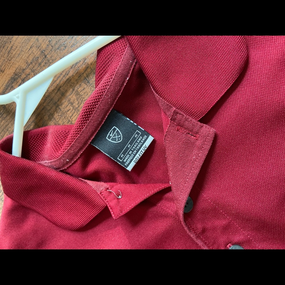 Red Nike Golf Polo